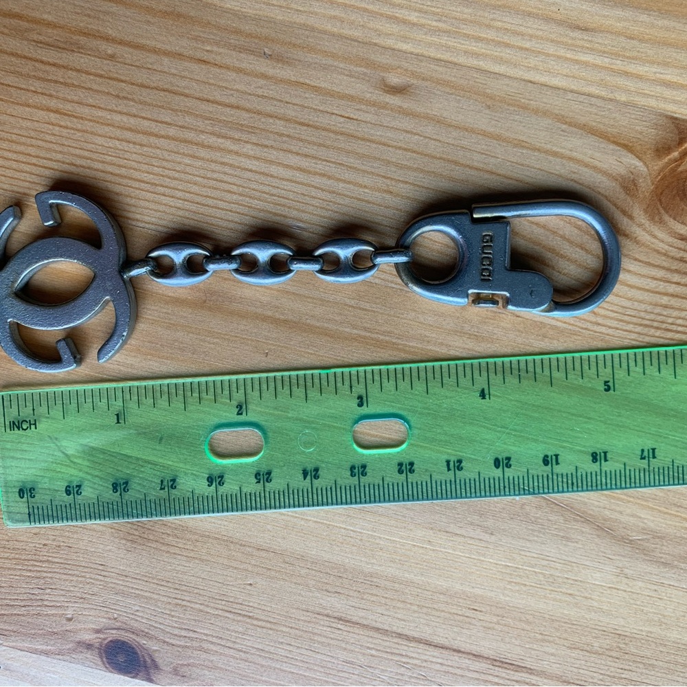 Gucci Authentic Silver Interlocking G Vintage Key… - image 2
